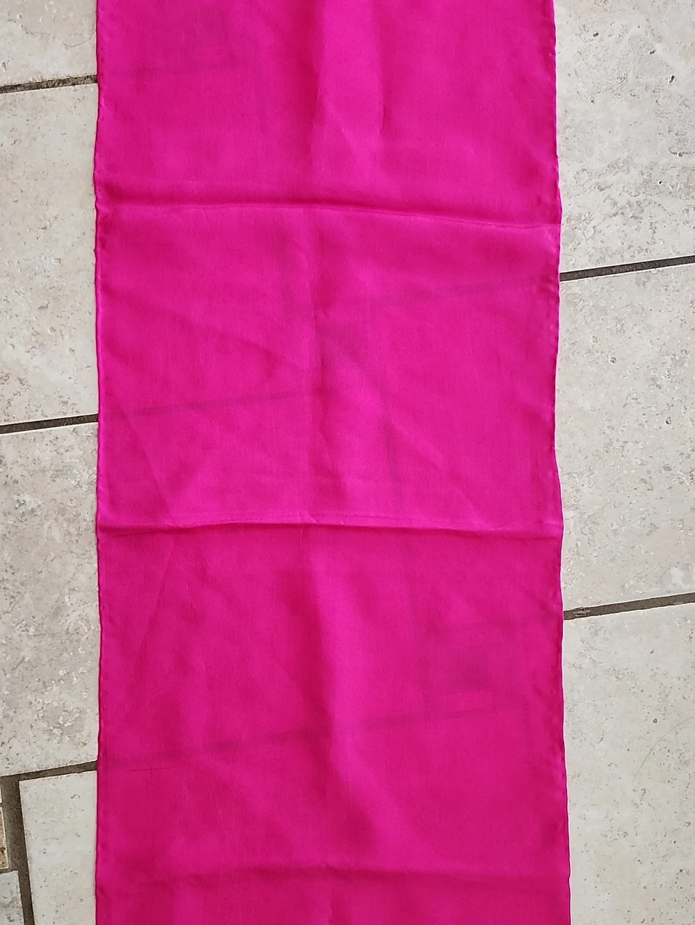 Bright Fuchsia Silk Scarf